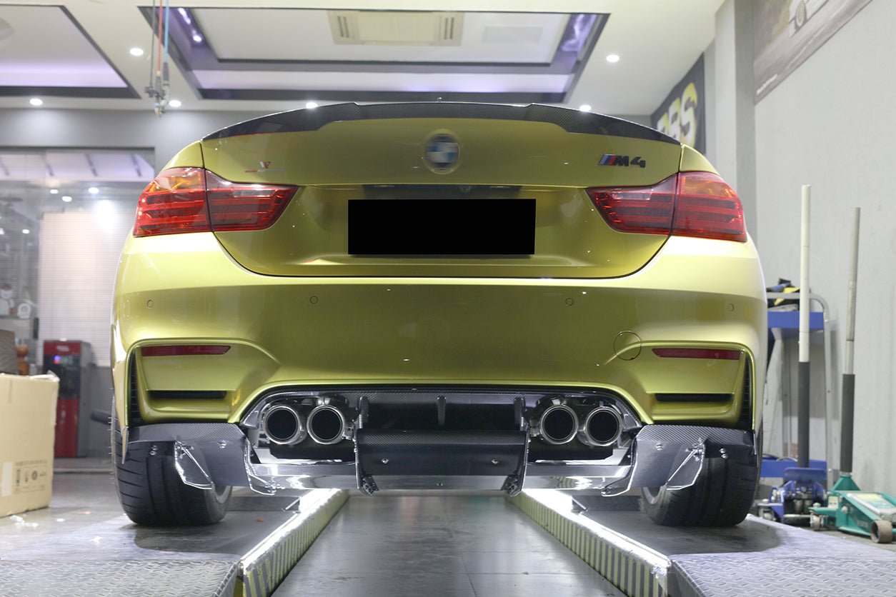2014-2020 BMW M3 F80 & M4 F82 VA Style Carbon Fiber Rear Diffuser and Lip